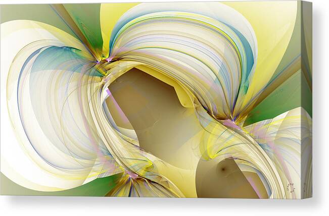 Abstract Art Canvas Print featuring the digital art 1238 by Lar Matre