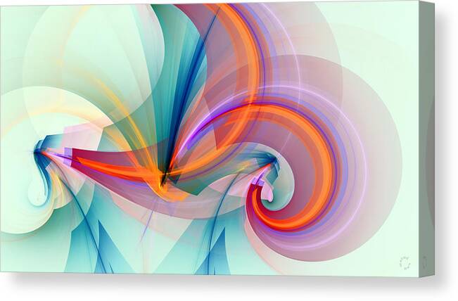 Abstract Art Canvas Print featuring the digital art 1260 by Lar Matre