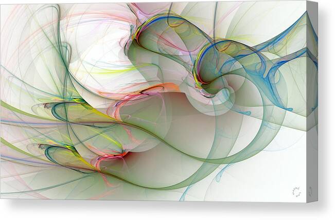 Abstract Art Canvas Print featuring the digital art 1263 by Lar Matre