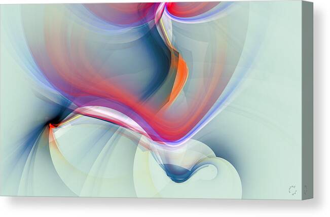 Abstract Art Canvas Print featuring the digital art 1266 by Lar Matre
