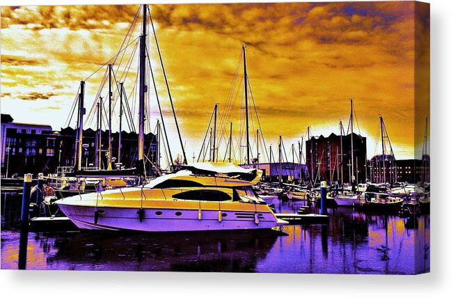Love Canvas Print featuring the photograph Hull Marina #13 by Chris Drake