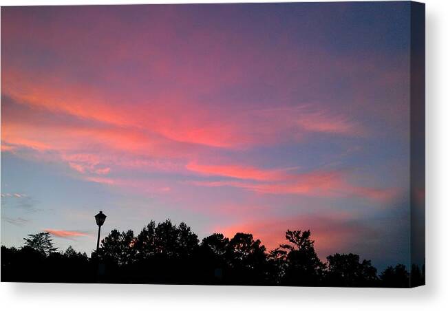 Sunset Canvas Print featuring the photograph Sky Awash with Color #2 by Kenny Glover