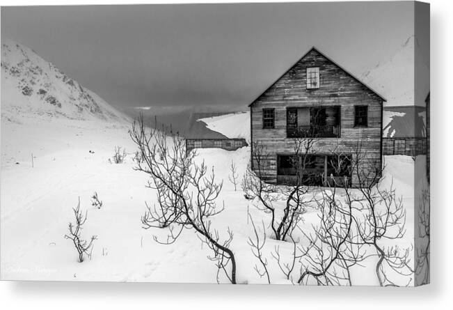 Snow Canvas Print featuring the photograph Hatcher's Pass #4 by Andrew Matwijec