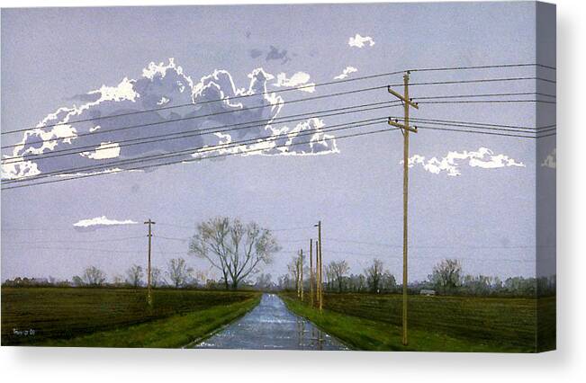 Storm Canvas Print featuring the painting After the Storm by Robert Tracy