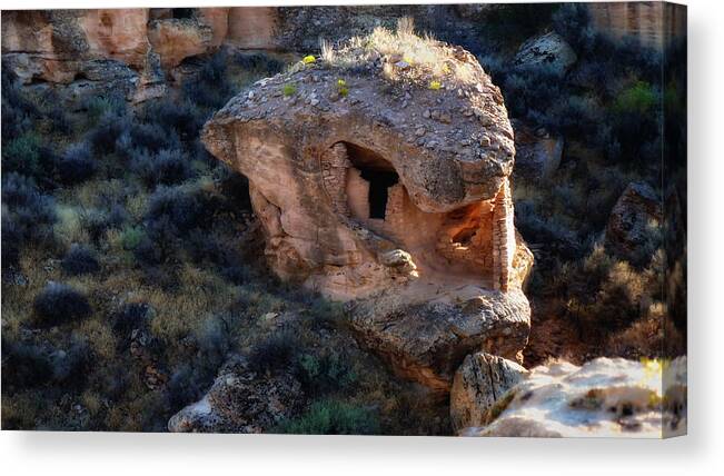 Sherry Day Canvas Print featuring the photograph Alien House by Ghostwinds Photography