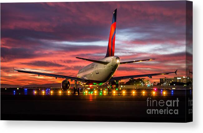 Delta Canvas Print featuring the photograph At The Starting Line by Alex Esguerra