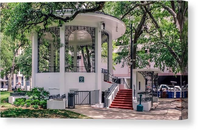 1805 Canvas Print featuring the photograph Bienville Square by Traveler's Pics