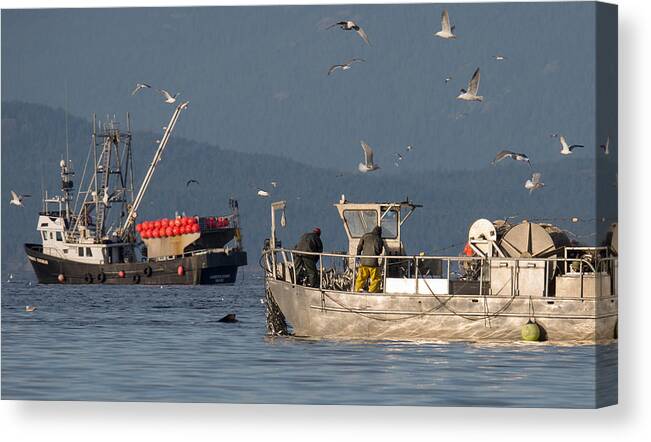 Boats Canvas Print featuring the photograph Big Set by Randy Hall