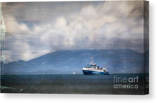 Townsville Canvas Print featuring the photograph Blue Boat by Perry Webster