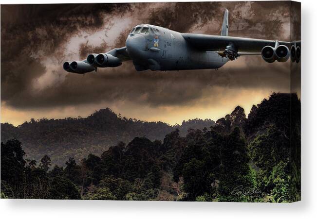 Aviation Canvas Print featuring the digital art Bone Shaker by Peter Chilelli