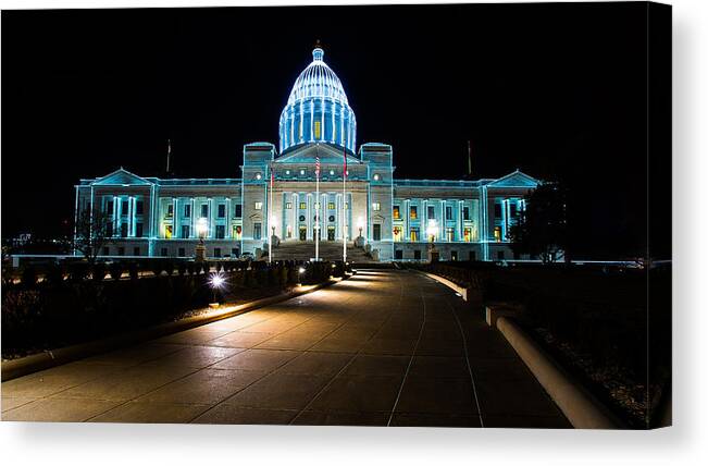 Little Rock Canvas Print featuring the photograph Capital by David Downs