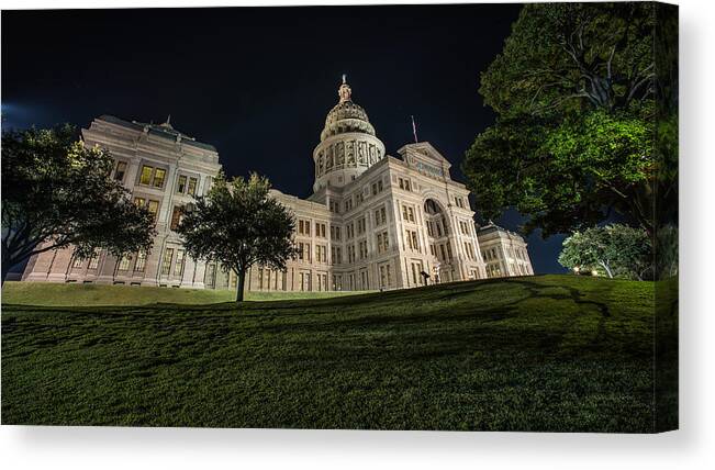Austin Canvas Print featuring the photograph Capital On A Hill 2 by David Downs
