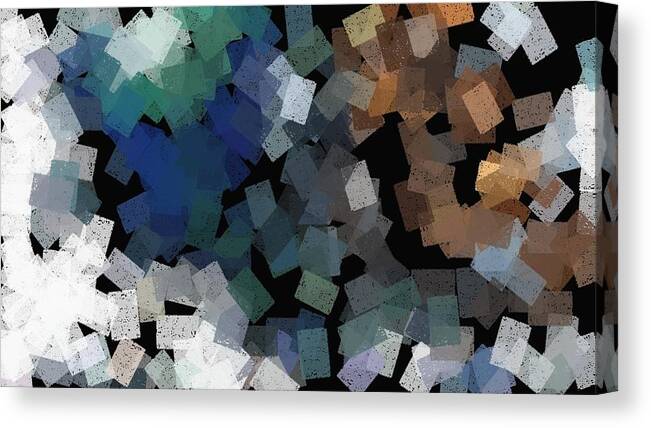 Party Canvas Print featuring the painting Confetti by Will Barger