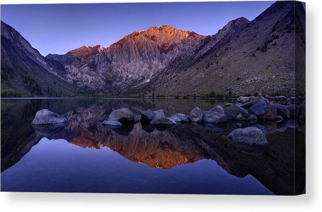 Landscape Canvas Print featuring the photograph Convict Lake by Sean Foster