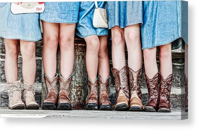 Cowgirl Canvas Print featuring the photograph Cowgirl Up by Keith Allen