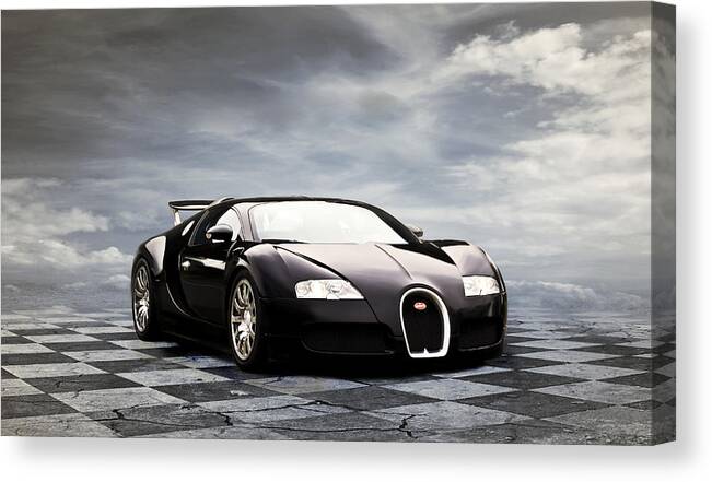 Bugatti Canvas Print featuring the digital art Dream Machine by Peter Chilelli
