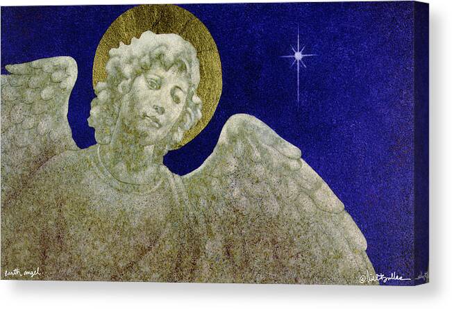 Will Bullas Canvas Print featuring the painting Earth Angel by Will Bullas
