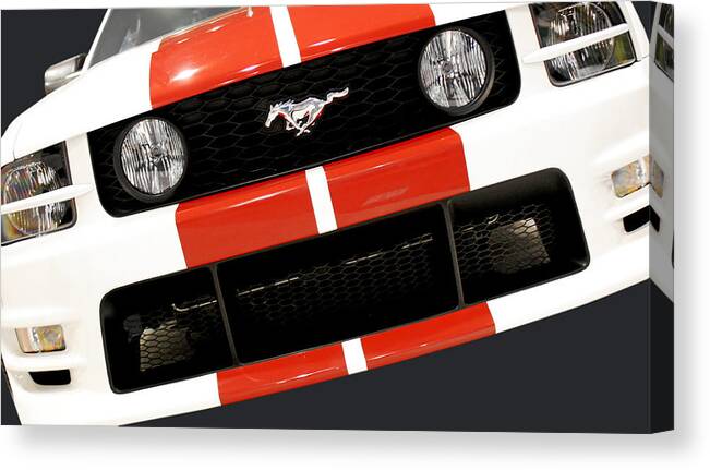 Auto Canvas Print featuring the photograph Ford Mustang - This Pony is Always In Style by Alexandra Till