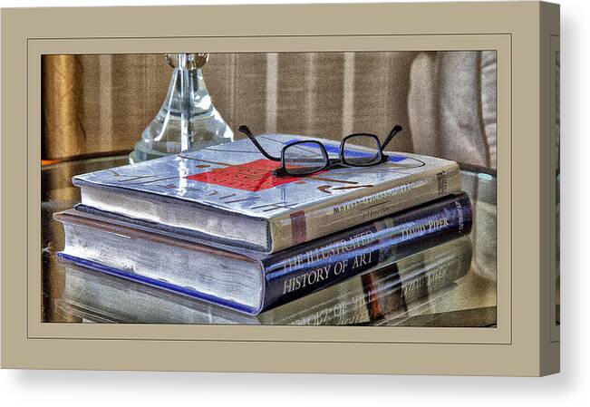 Books Canvas Print featuring the photograph Glasses on Glass by Monroe Payne
