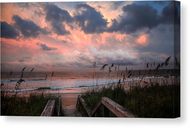 Dawn Canvas Print featuring the photograph GLORY of DAWN by Karen Wiles
