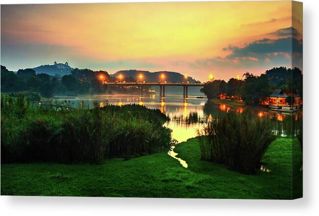 Scenics Canvas Print featuring the photograph Haze by Jemang Images