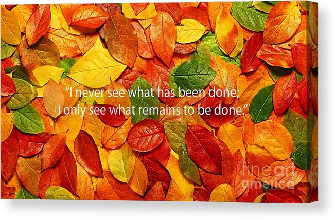 Inspiration Canvas Print featuring the mixed media I Only See by Marvin Blaine