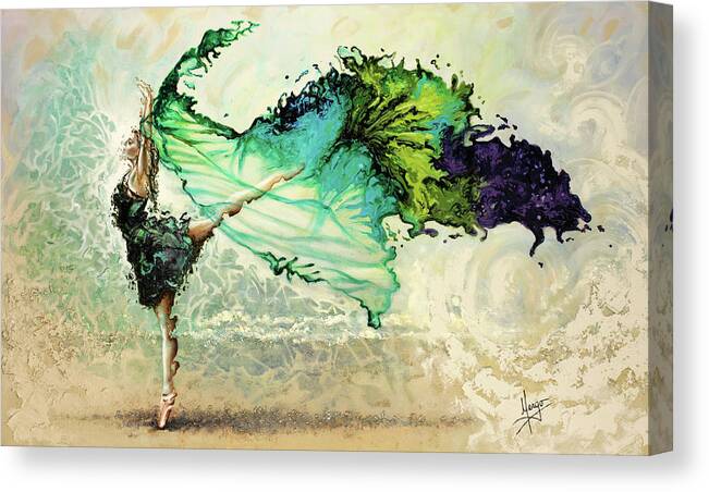 Liberty Canvas Print featuring the painting Like air I will raise by Karina Llergo