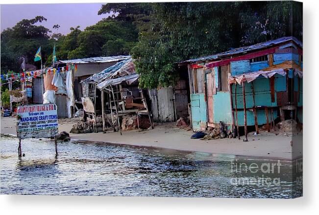 Liliput Canvas Print featuring the photograph Liliput Craft Village and Bar by Lilliana Mendez