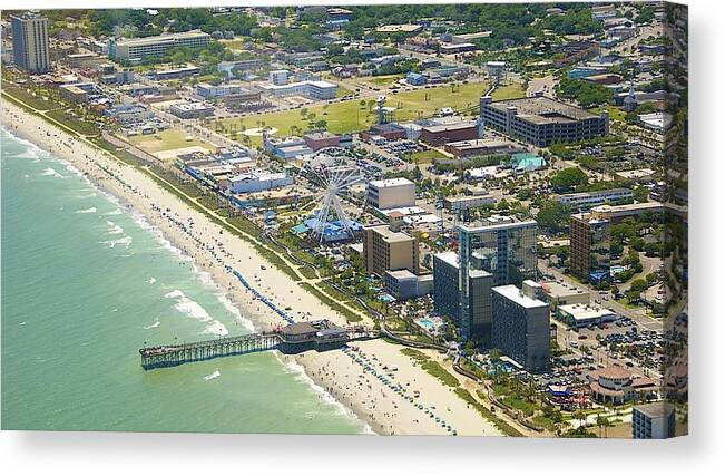 Sky View Canvas Print featuring the photograph Looking Down by Ralph Jones