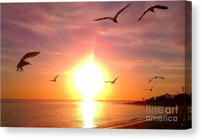 Landscape Canvas Print featuring the photograph Malibu Paradise by Chris Tarpening