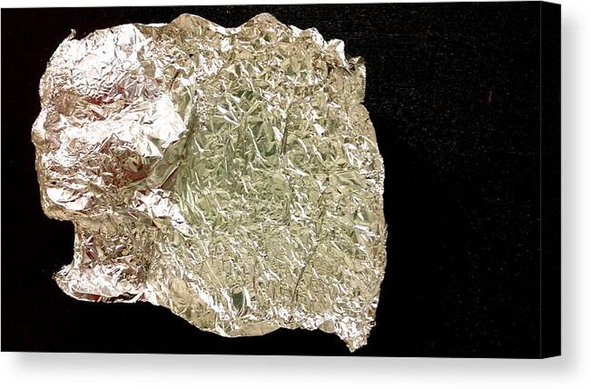 Sculpture Canvas Print featuring the sculpture Metal Face by Stacy C Bottoms