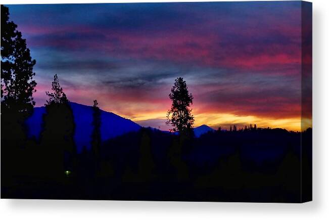 Landscape Canvas Print featuring the photograph Pre-Dawn Hues by Julia Hassett