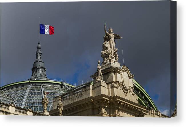 Europe Canvas Print featuring the photograph Rising Above the Grand Palais by Tim Stanley