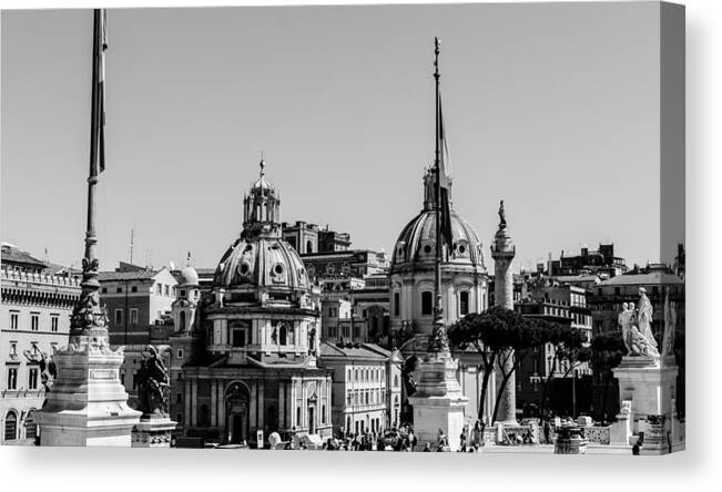 Rome Canvas Print featuring the photograph Rome - Cityscape #2 by AM FineArtPrints