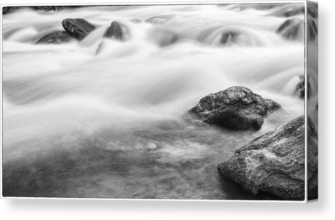 River Canvas Print featuring the photograph Rushing By by Tony Locke
