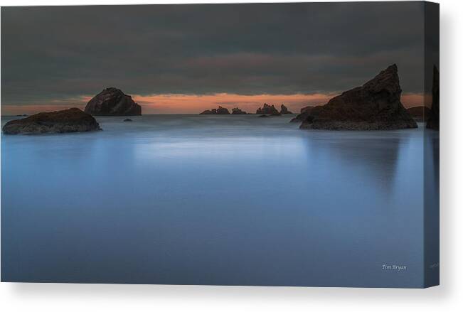 Bandon Canvas Print featuring the photograph Serenity in Blue.... Bandon by Tim Bryan