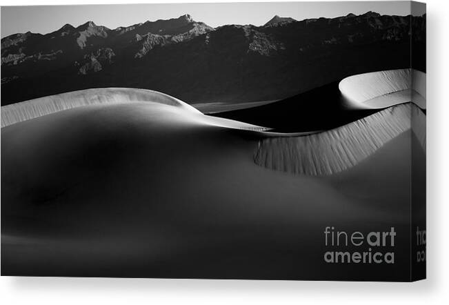 Death Valley National Park Canvas Print featuring the photograph Shadow and Light by Jennifer Magallon