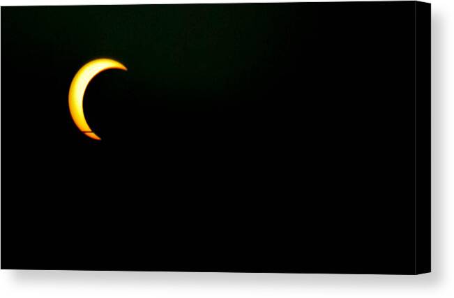 Solar Eclipse Canvas Print featuring the photograph SoLaR EcLipsE 2012 by Angela J Wright