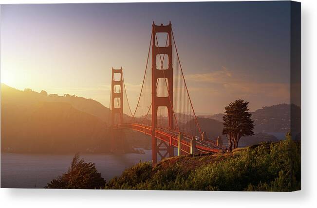 Usa Canvas Print featuring the photograph South Golden Gate. by Juan Pablo De