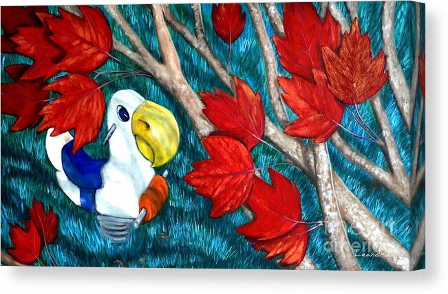 Spring Rider Toy Canvas Print featuring the painting Springrider2 by Leandria Goodman