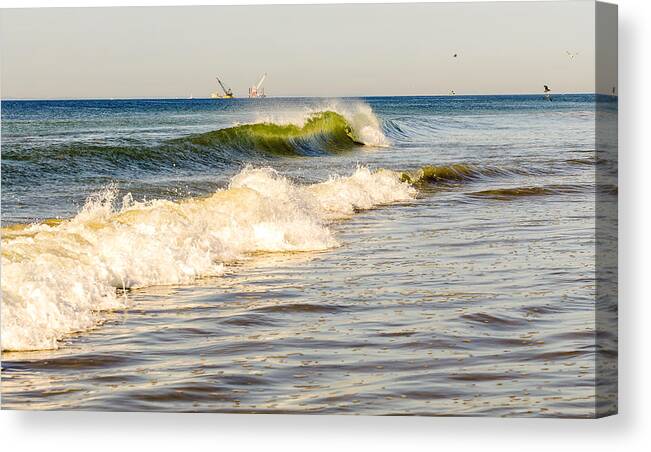 Ocean Canvas Print featuring the photograph Summer Ocean Scene 1 by Maureen E Ritter