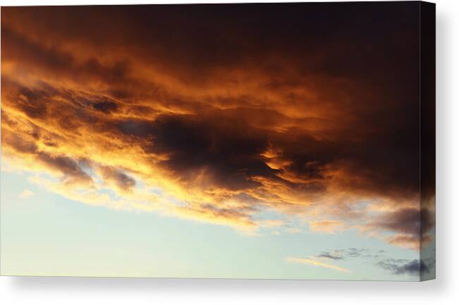 Dawn Canvas Print featuring the photograph Summer sky by Les Cunliffe