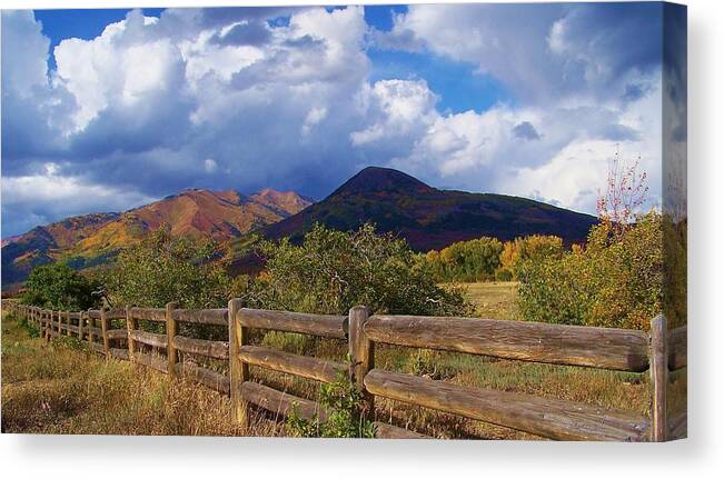 Mountains Canvas Print featuring the photograph Take Me Here by Jewell McChesney