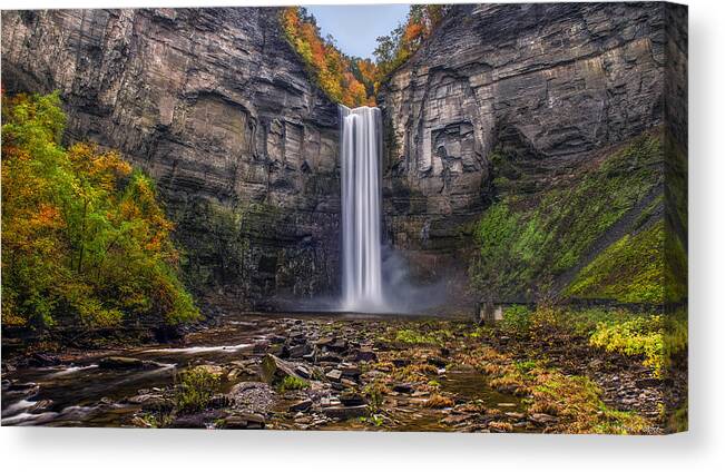 Taughannock Canvas Print featuring the photograph Taughannock Falls by Mark Papke