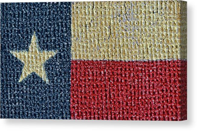 Texas Canvas Print featuring the photograph Texas Flag by Bill Owen