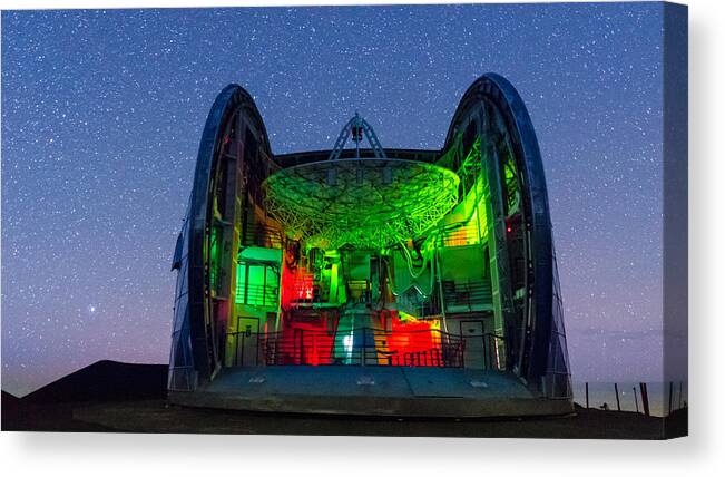 Big Island Canvas Print featuring the photograph The Caltech Submillimeter Observatory by Jason Chu