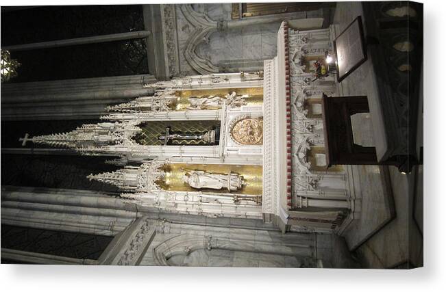 Church Canvas Print featuring the photograph The Crucifix by Salbro Jr