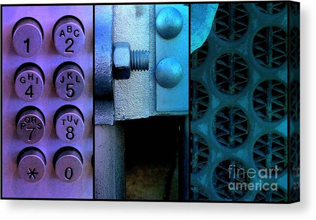 Steel Canvas Print featuring the photograph Thou Shalt Not Steel 2 by Marlene Burns