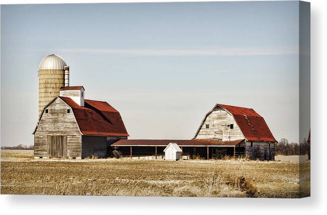 Barn Canvas Print featuring the photograph Timeless Twosome by Cricket Hackmann