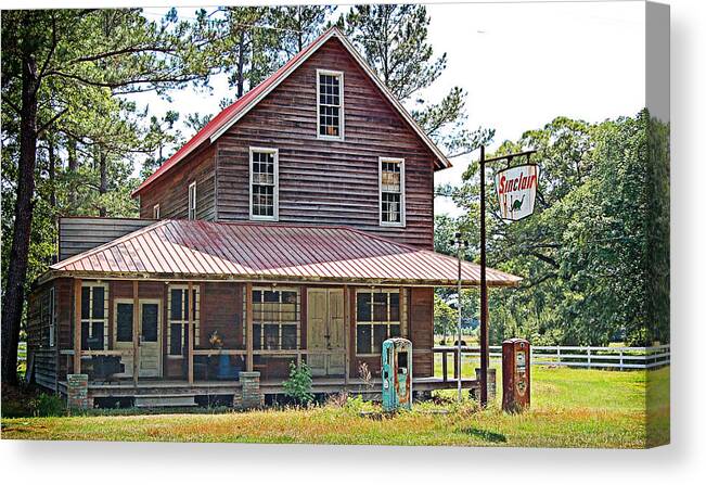 Country Canvas Print featuring the photograph Times Gone By by Linda Brown